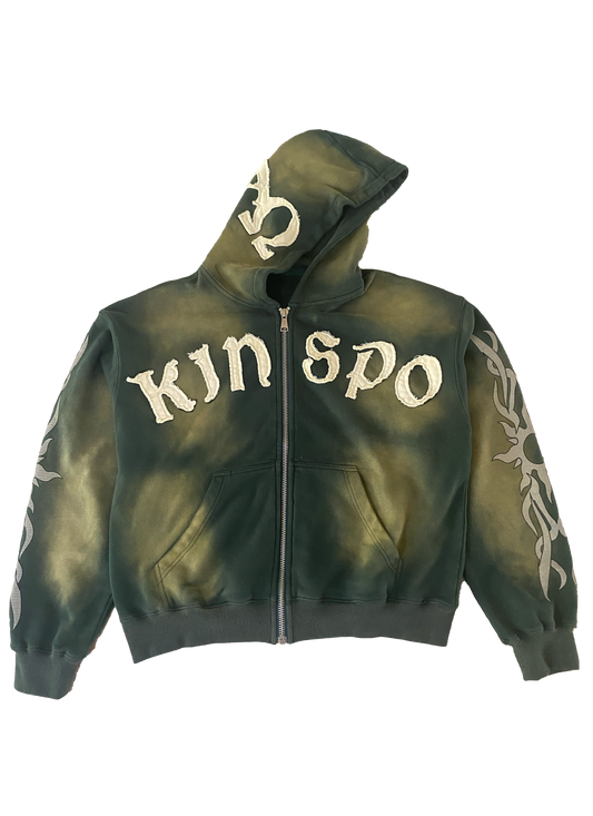 Kinspo "Olive" Spire Collection Zip Up